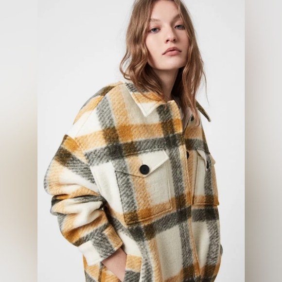 ALLSAINTS FENIX CHECK JACKET - Picture 3 of 8